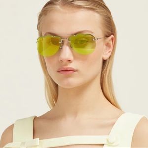 Miu miu cloud yellow sunglasses